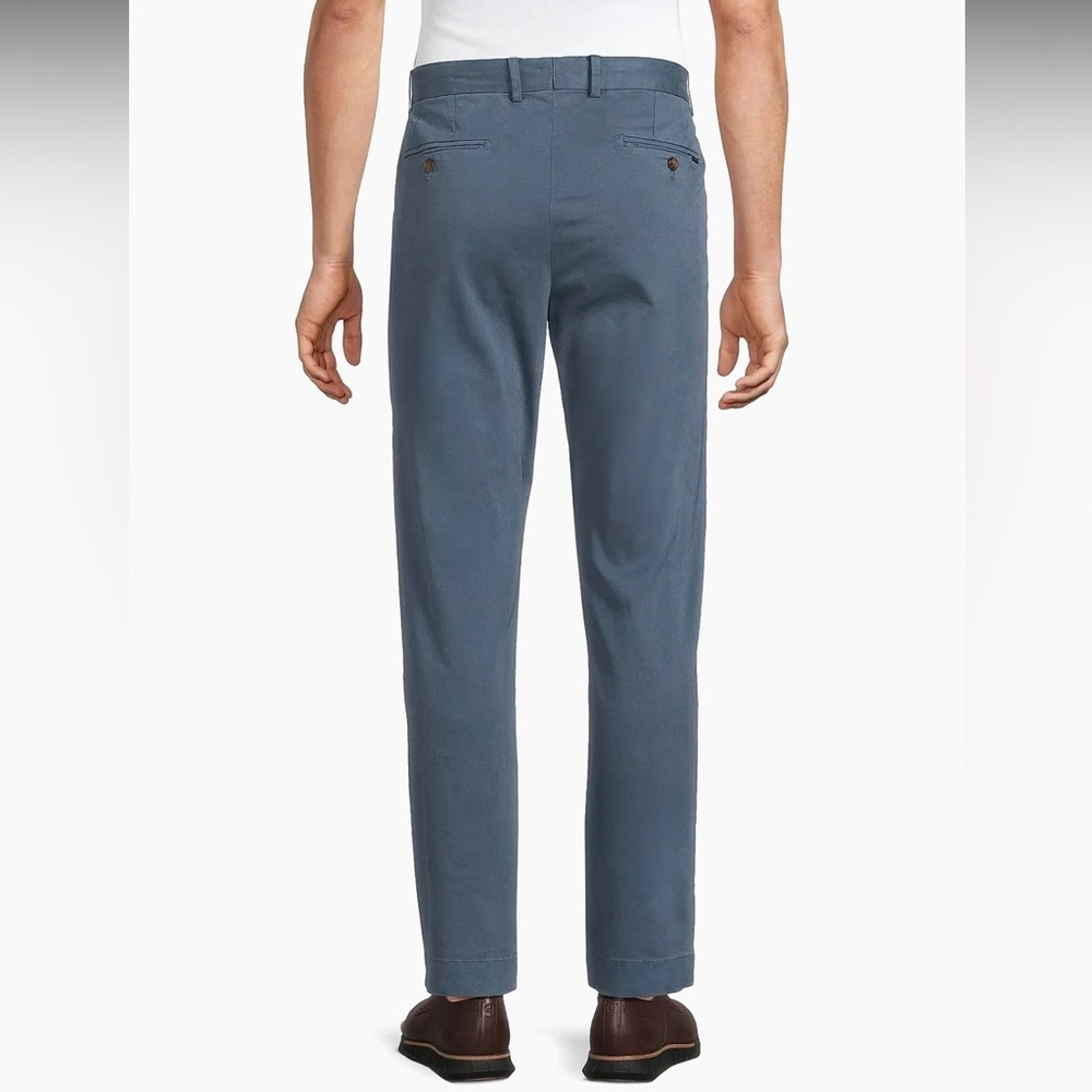Polo Ralph Lauren Jarrett Stretch-Slim-Fit Sateen Pants Blue Corsair Size 42/32 - Picture 3 of 7